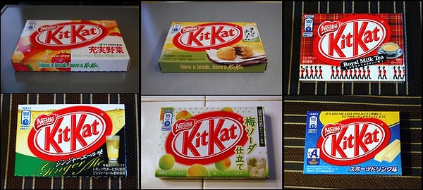 16. Ошеломляющий выбор печенья Kit Kat.