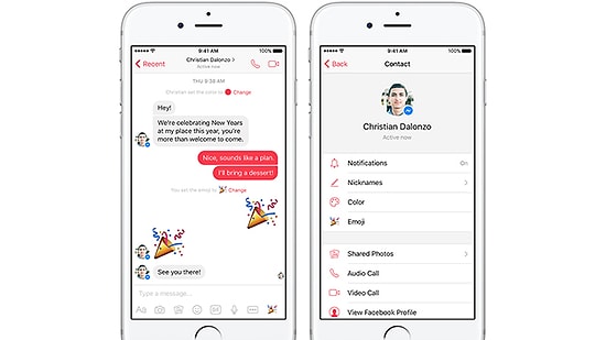 Facebook Messenger’a Yeni Yıl Güncellemesi