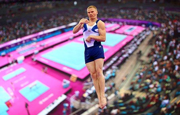 16. Bakü 2015 Avrupa Oyunları'nda kameralara takılan Finlandiyalı yarışmacı Tomi Tuuha