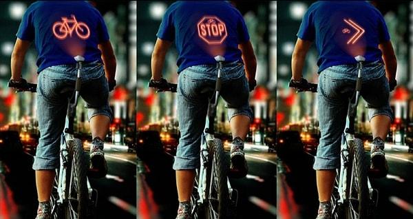 15. Bisiklet Sürücülerine Sinyal Projektörü