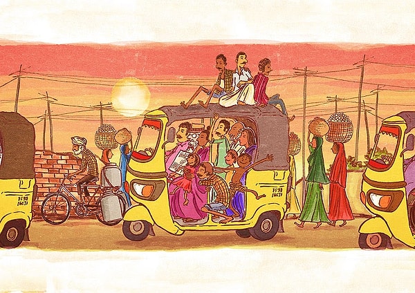 Или толпы людей.