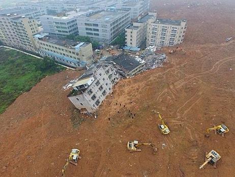 Çin'de 33 Binayı Çamur Yuttu: 100'e Yakın İnsan Kayıp!