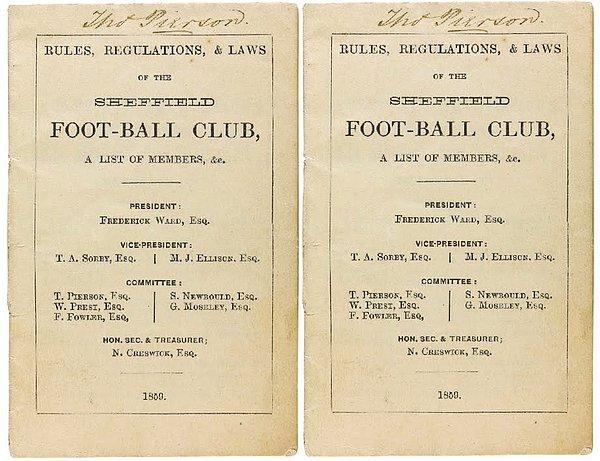 6. Sheffield FC Kural Kitabı