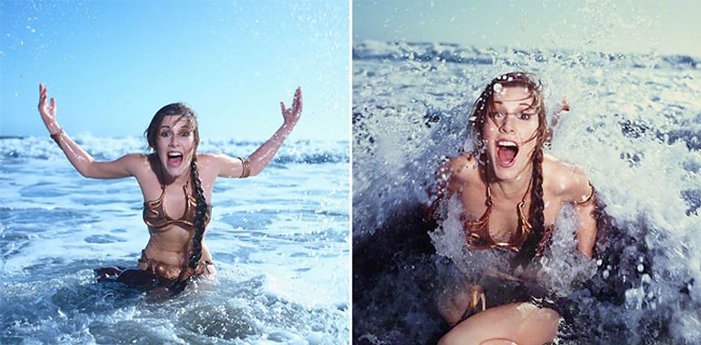 Star Wars Hayranlarının Hemen Hatırlayacağı İkonik Kostümüyle Prenses Leia'nın 12 Şaheser Fotoğrafı