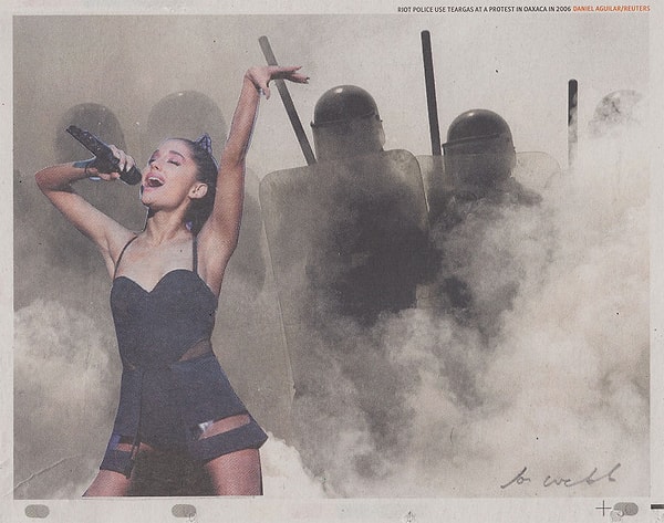 Слезоточивый газ.