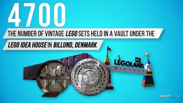 4700 Vintage Lego seti Danimarka'daki Lego Fikir Evi'nde bulunuyor.
