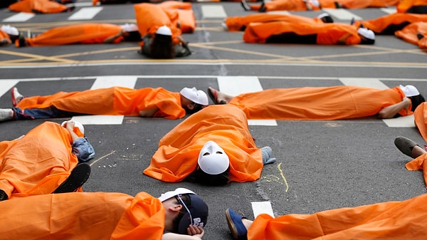 17. Протест тайваньских госслужащих.