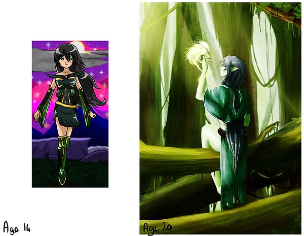 30. Еще одна история преображания персонажа за 6 лет