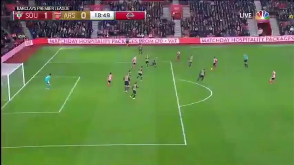 Beckham Out Martina In: Southampton'lı Cuco Martina'nın Arsenal'a Attığı Harika Gol