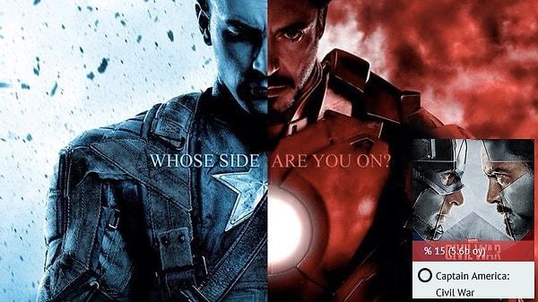 13. Son olarak; gelecek yılın en çok merak edilen filmi: Captain America: Civil War