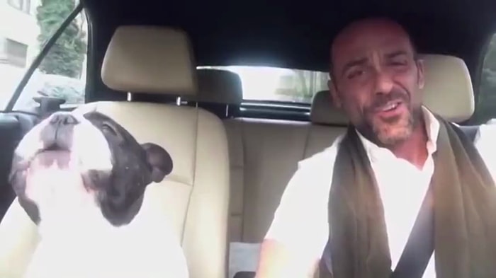 Diamond Şarkısını Söyleyen Sahibine Eşlik Eden Müthiş Yetenekli Köpek