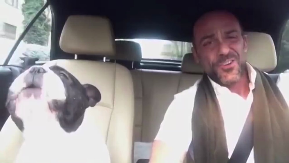 Diamond Şarkısını Söyleyen Sahibine Eşlik Eden Müthiş Yetenekli Köpek