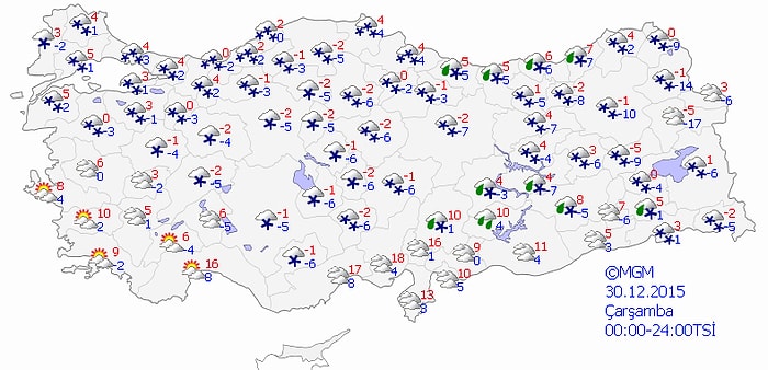 Yoğun Kar Yağışları ve Hissedilir Derecede Sıcaklık Düşüşleri Bekleniyor