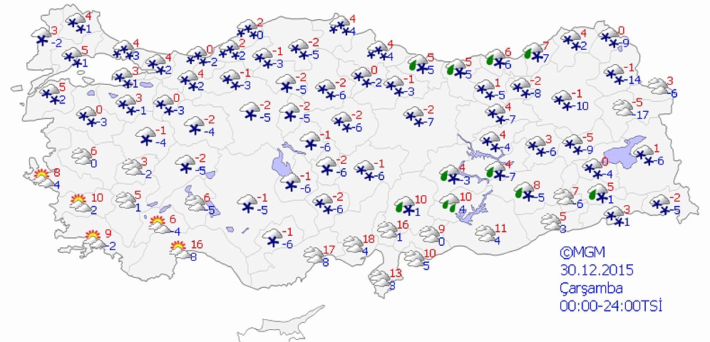 Yoğun Kar Yağışları ve Hissedilir Derecede Sıcaklık Düşüşleri Bekleniyor