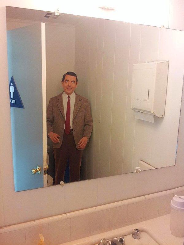 16. Umumi tuvalette karşınıza çıkabilecek Mr. Bean