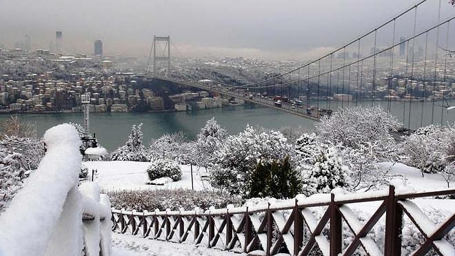 Meteorologlar Şaşkın İstanbul'da Kar Süprizi