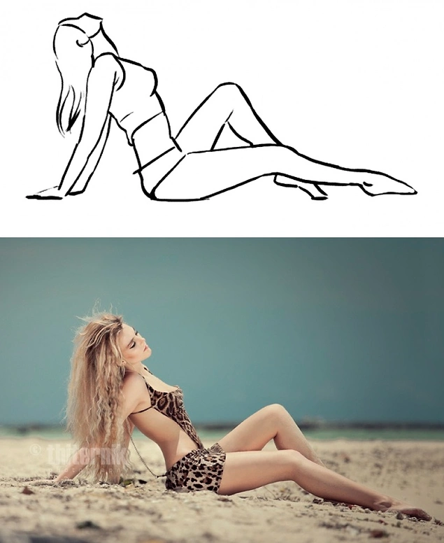 Ретро с волосами назад, которое всегда актуально.