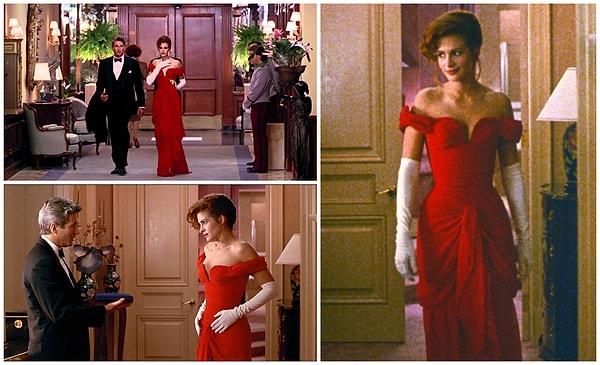 4. 1990 yapımı Özel Bir Kadın(Pretty Woman) filminde Julia Roberts'ın giydiği kırmızı elbise