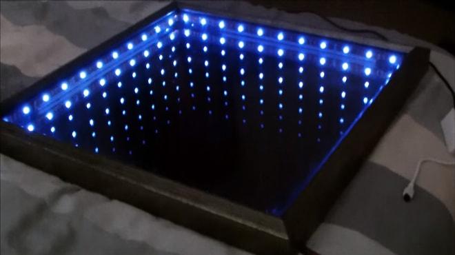 Sonsuz Görünümlü Aşırı Şık LED Işıklı Ayna Nasıl Yapılır?