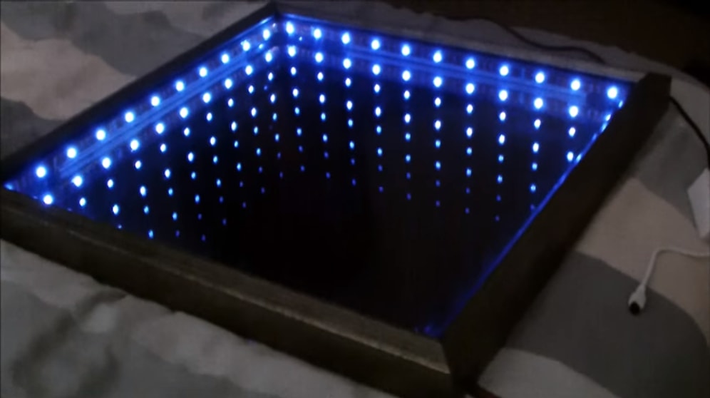 Sonsuz Görünümlü Aşırı Şık LED Işıklı Ayna Nasıl Yapılır?