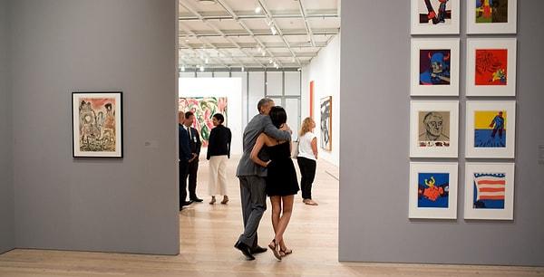 26. New York'taki Whitney Müzesi'nde kızı Malia ile birlikte. 17 Temmuz 2015.