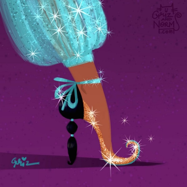 Эксцентричный дизайн Kobi Levi положен в основу туфелек Жасмин.