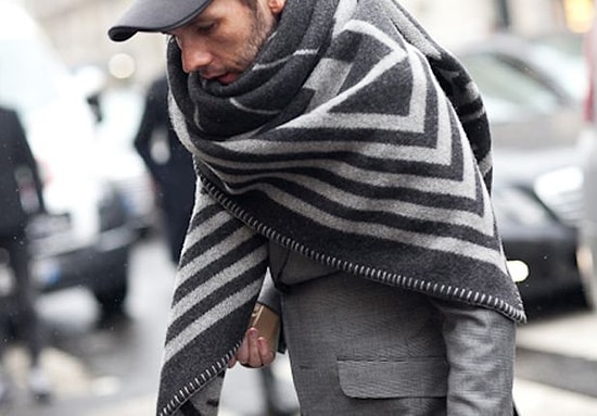 Главный тренд мужской моды этой зимой: Шаль!