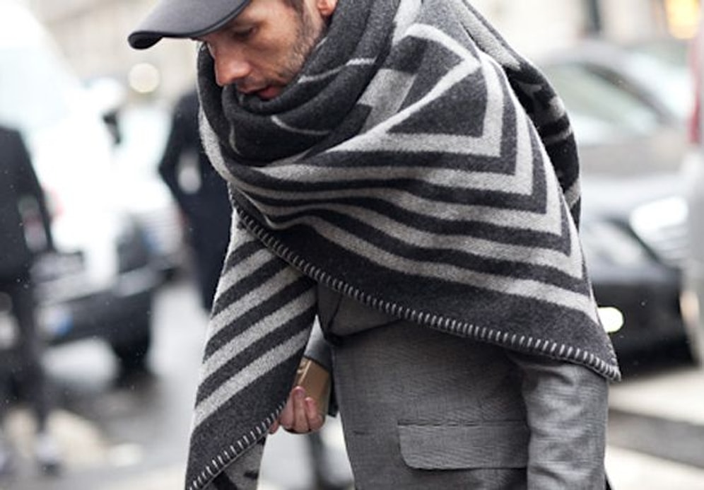 Главный тренд мужской моды этой зимой: Шаль!