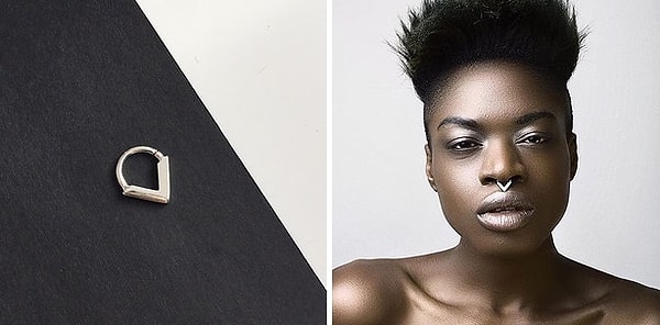 2. Кольцо в форме буквы “V”.