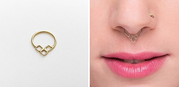 4. Миниатюрное золотое колечко.