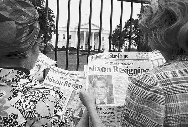 8. Watergate Skandalı ve Başkan Nixon'ın İstifası