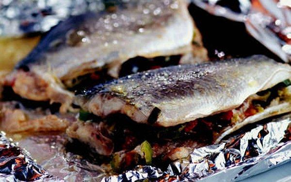 8. Mantarlı balığı duymuş muydunuz? Yoksa tanıştırayım Mantar Soteli Çinekop Dolması