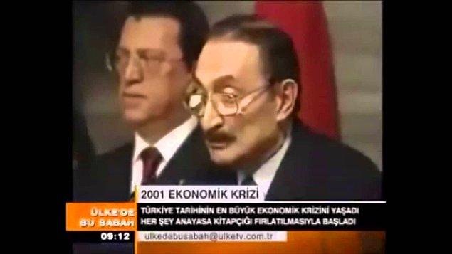 4. Kara Çarşamba olarak da bilinen 2001 Türkiye ekonomik krizi patlak verdi.
