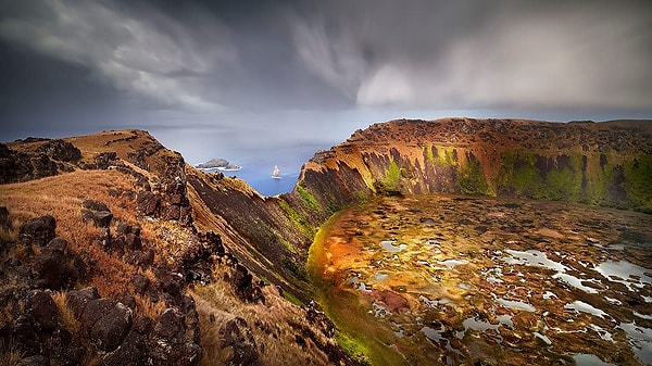 10. Озеро Рано Кау, Остров Пасхи