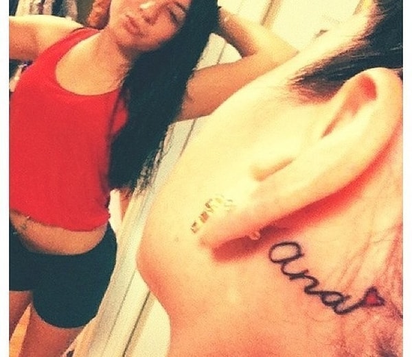 8. Новое тату Ани: