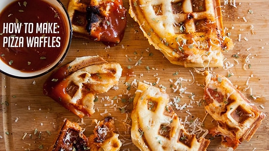 Dünyanın En Güzel Yemeklerinden Biri Olmaya Aday: Pizza Waffle