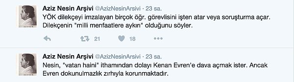 Tabi o zamanlar yeni kurulan tazecik 'YÖK', bugün ne yaptıysa aynısını yapar