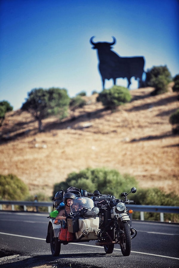 По дороге в Испанию.