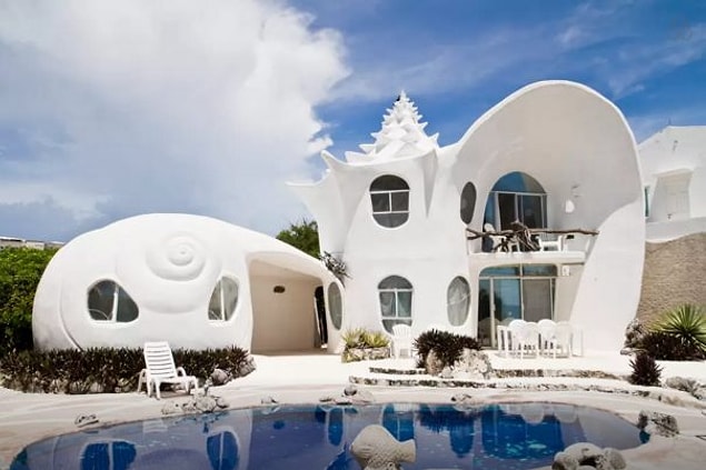 6. Casa Caracol (Mujeres Adası, Meksika)