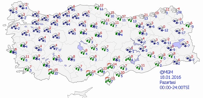 Meteoroloji'den 'Kuvvetli Yağış ve Yoğun Kar' Dahil 4 Önemli Uyarı