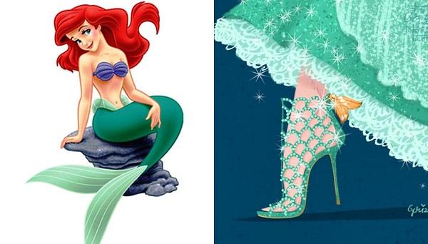 13. Ariel'in gardırobunda Sergio Rossi'nin kafes tasarımındaki ayakkabıları olsaydı, okyanuslara dönmeyi aklının ucundan bile geçirmezdi.