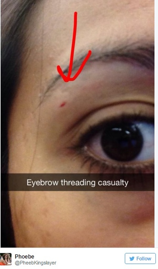 6. Выщипывать брови и отщипнуть себе кусочек кожи.