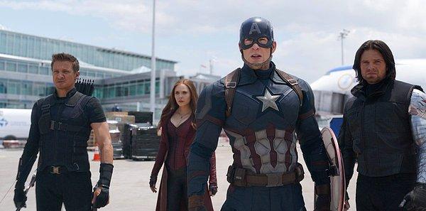 3. Captain America ve Iron Man Captain America: Civil War filminde 6 Mayıs'ta başbaşa.