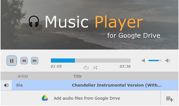 Music Player for Google Drive