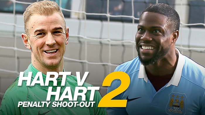 Joe Hart'a Komedyen Golü: Kevin Hart Manchester City Kalecisine Penaltı Çekti