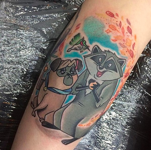 2. Енот Мико, колибри Флита и пес Перси: