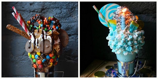 Фантастические милкшейки в ресторане Нью-Йорка