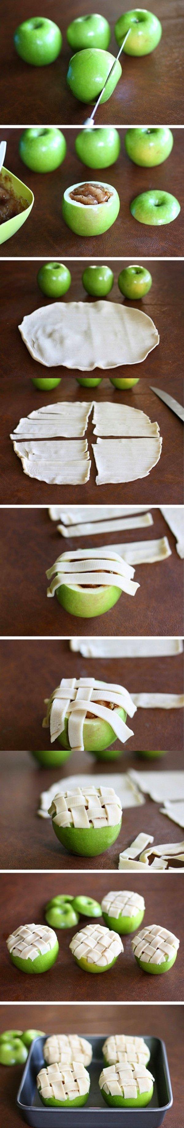1. Mesela elmalı pay yapmak için elmanın kendisini kullanabilirsiniz!