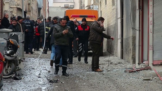 Kilis'te Bir Eve Roket Mermisi İsabet Etti