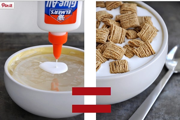 6. Без клея в рекламе никуда...